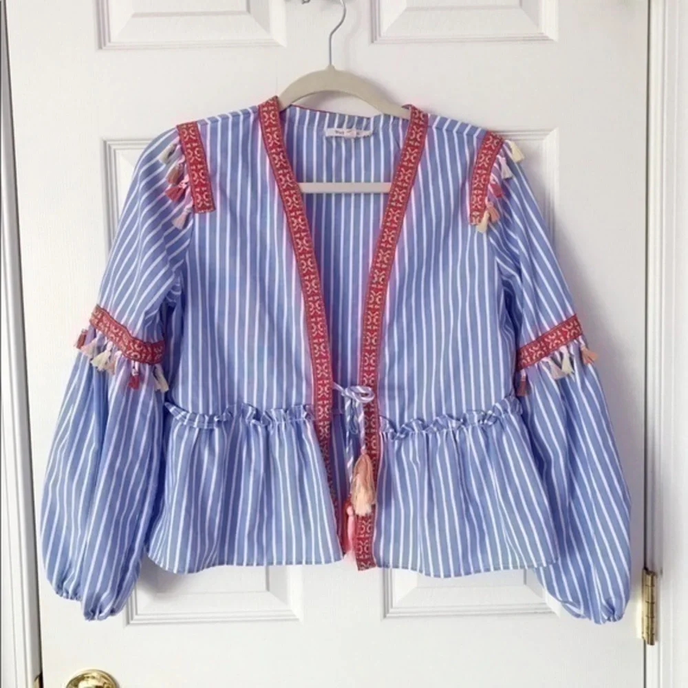 Multicolor open front top